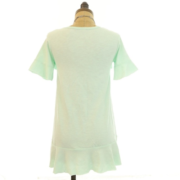 Caslon Nordstrom Ruffle Front Tunic Short Sleeve - Picture 3 of 3